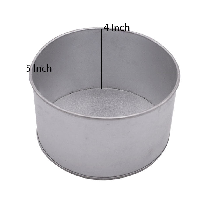 Heighted Round Cake Mold Galvanized Steel 5 X 5 X 4 Inch