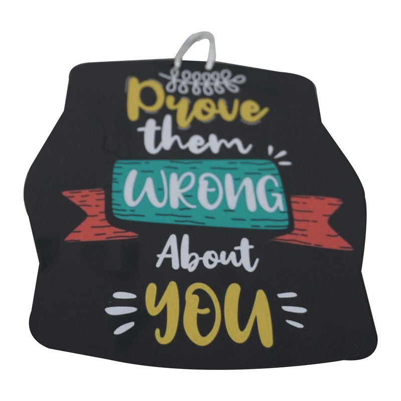 'Prove Them Wrong About You' Motivational Quote Wooden Wall Hanging Decor