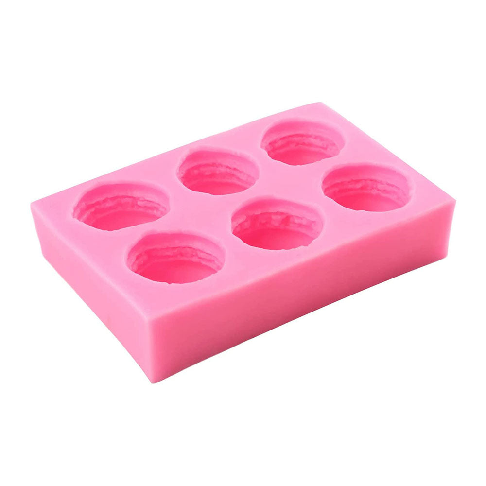 Macaron Silicone Fondant Mold 6 Cavity