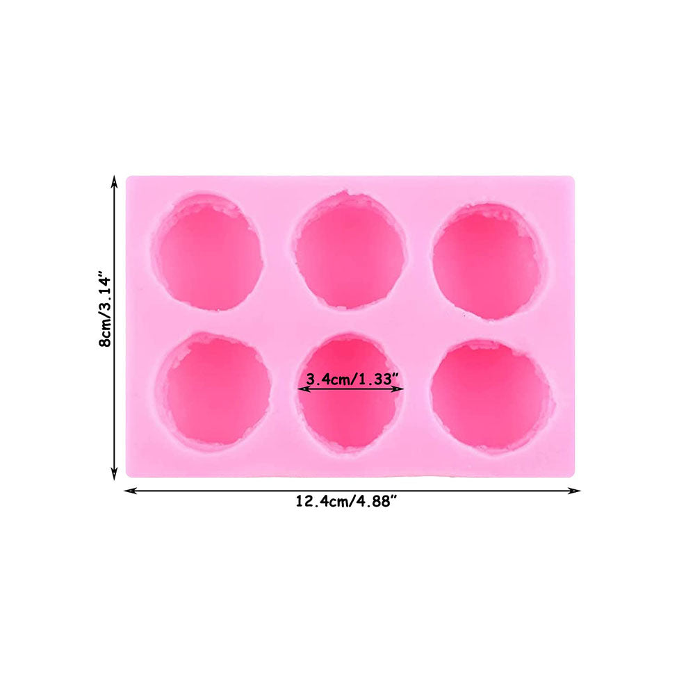 Macaron Silicone Fondant Mold 6 Cavity