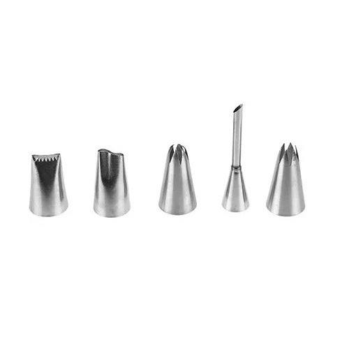 5Pcs Icing Nozzle Set Stainless Steel