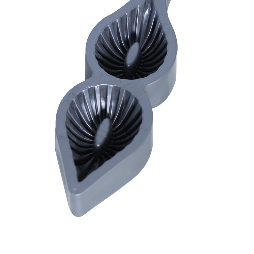 Leaf Shape Cookie And Biscuit Mold Plastic 2 Cavity Design 2