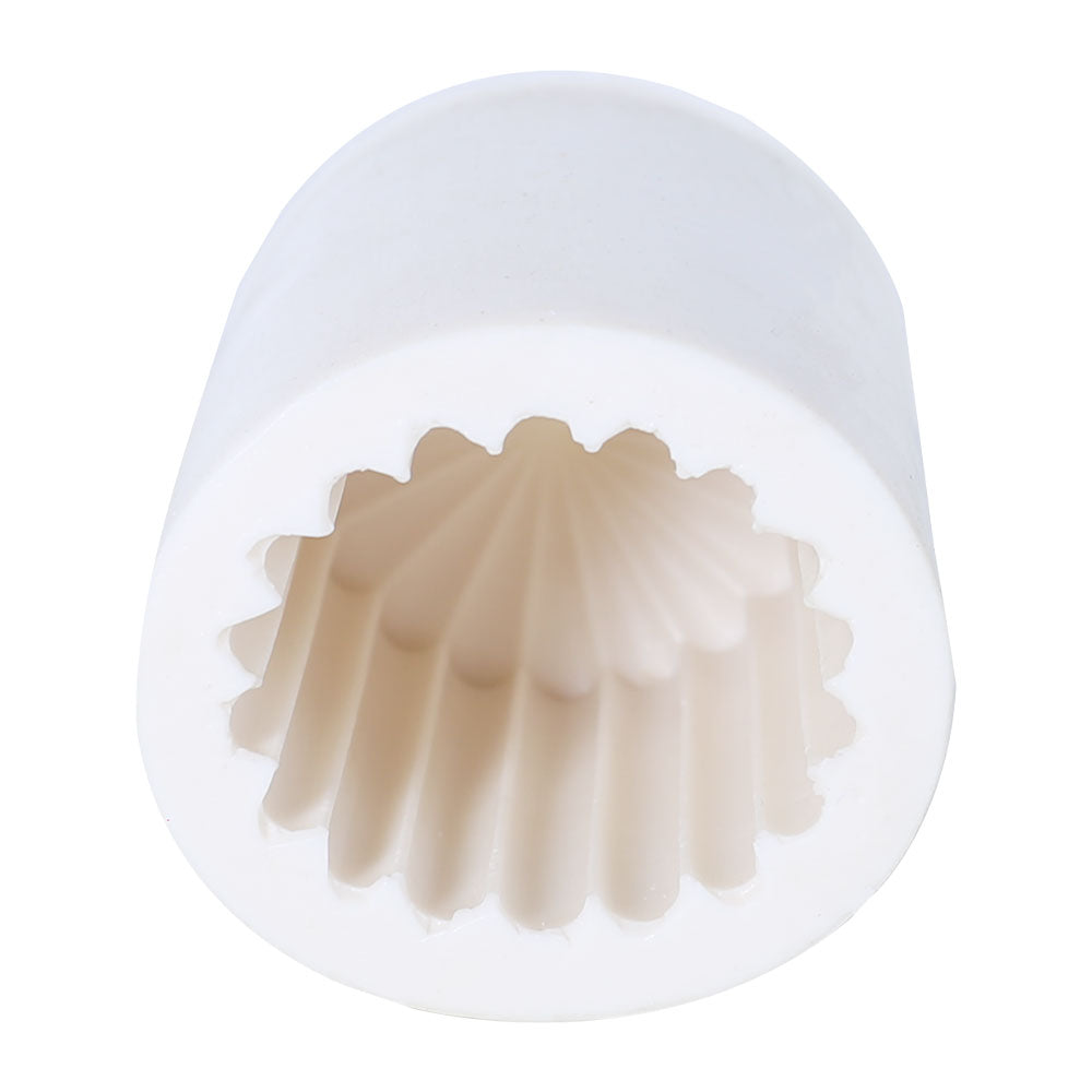 Ribbed Texture Silicone Candle Mold