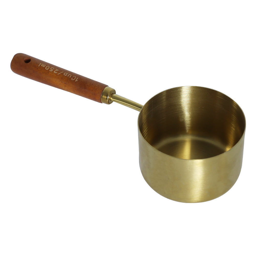 Measuring Cup Copper With Wooden Handle 250ml