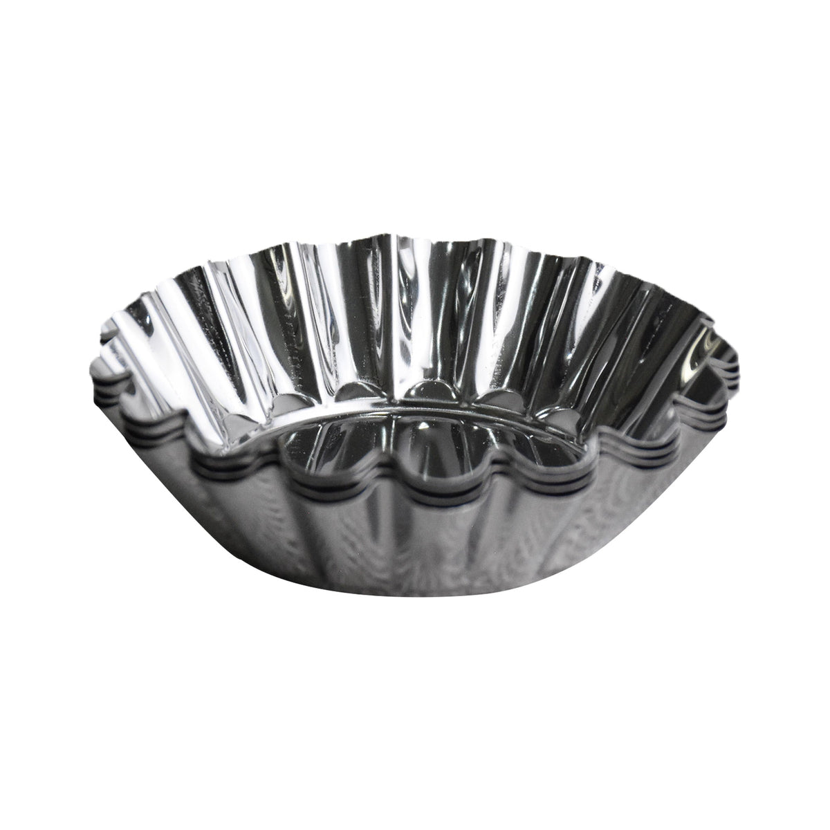 Mini Tart Pan Silver 4 Pcs Set 7.7cm