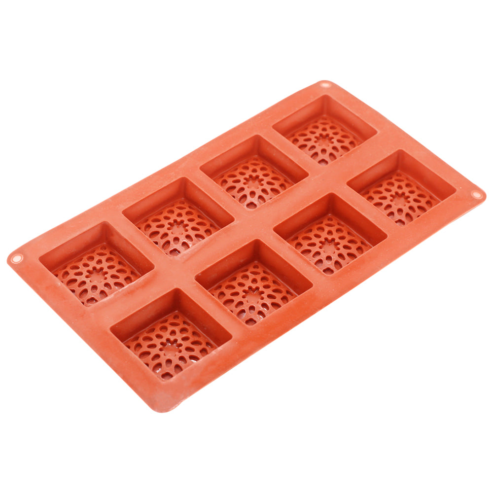 Tart Design Square Silicone Mold 8 Cavity