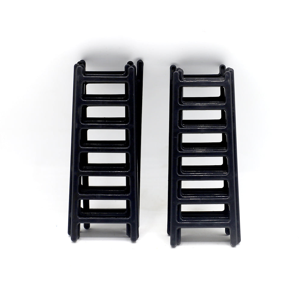 Mini Black Ladder Cake Plastic 10pcs Set