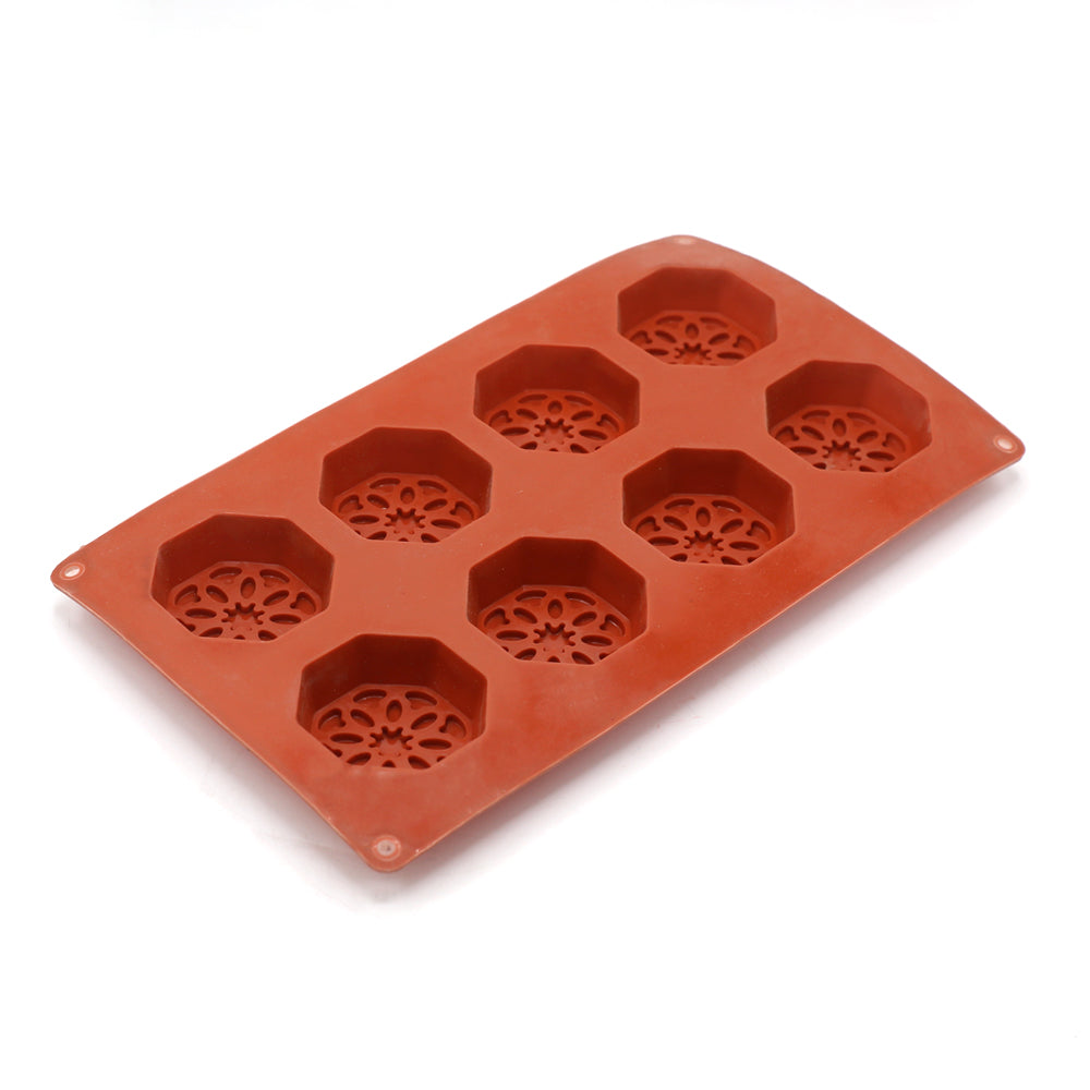 Round Tart Silicone Baking Mold 8 Cavity