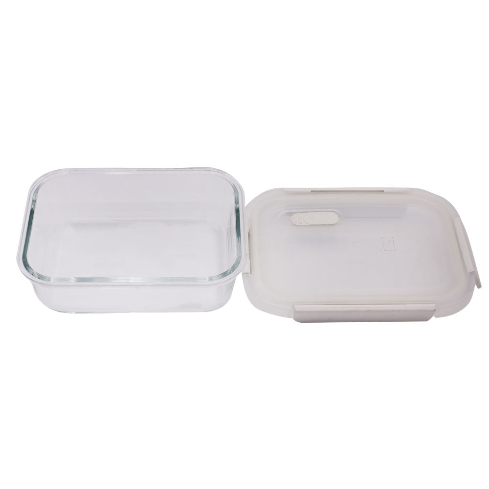 DL Airtight Borosilicate Glass Rectangle Storage Box 450ml