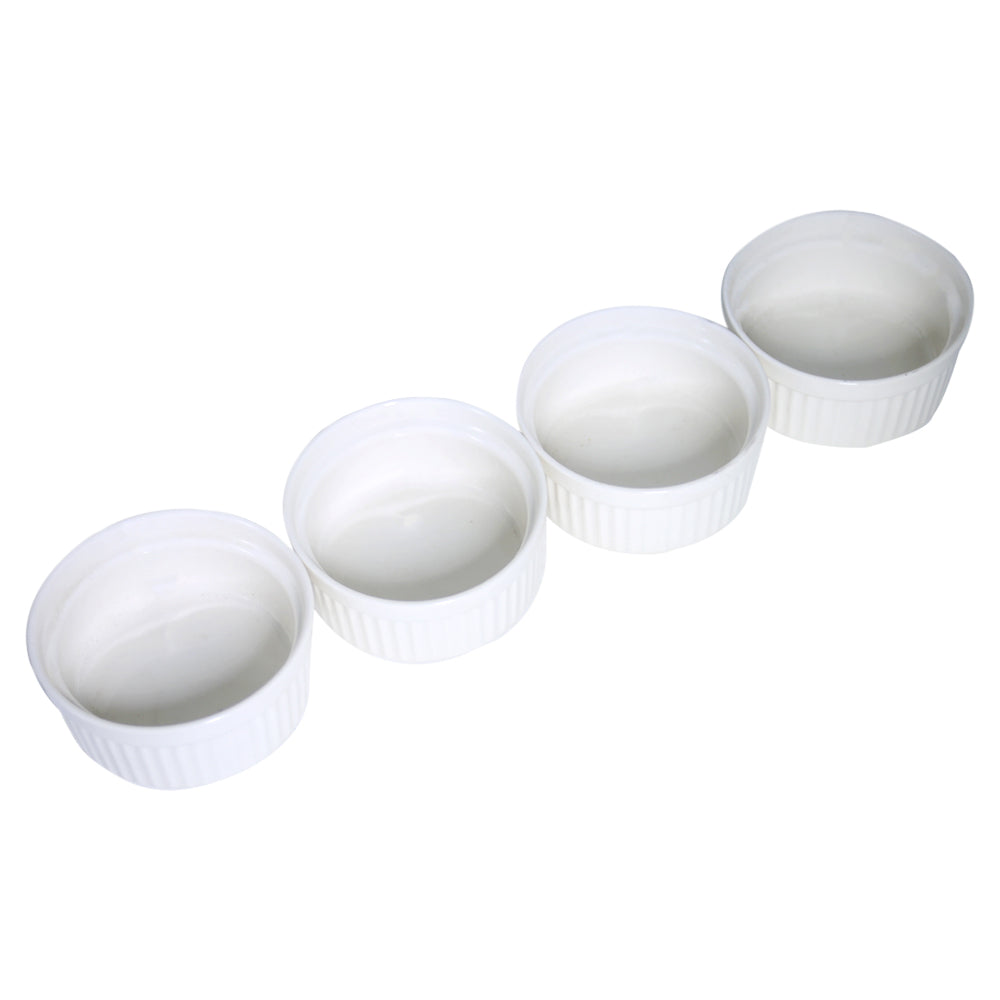 Ramekin Bowl Ceramic 4Pcs Set Large