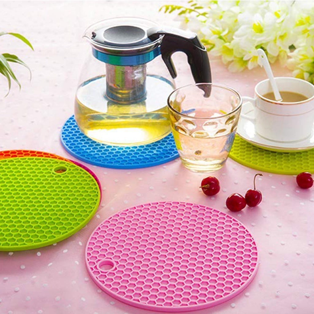 Round Hot Pot Mat Silicone 17cm
