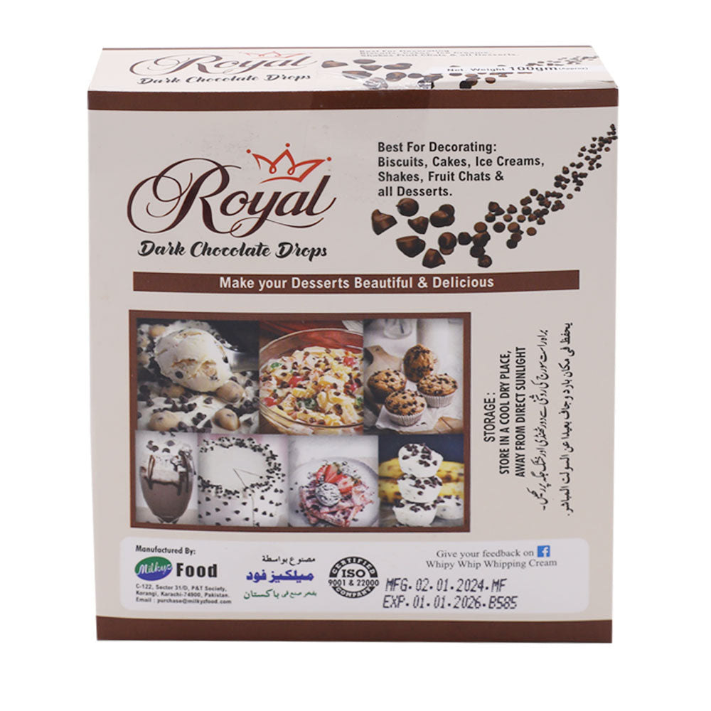 Milkyz Food Royal Dark Chocolate Dips 100g