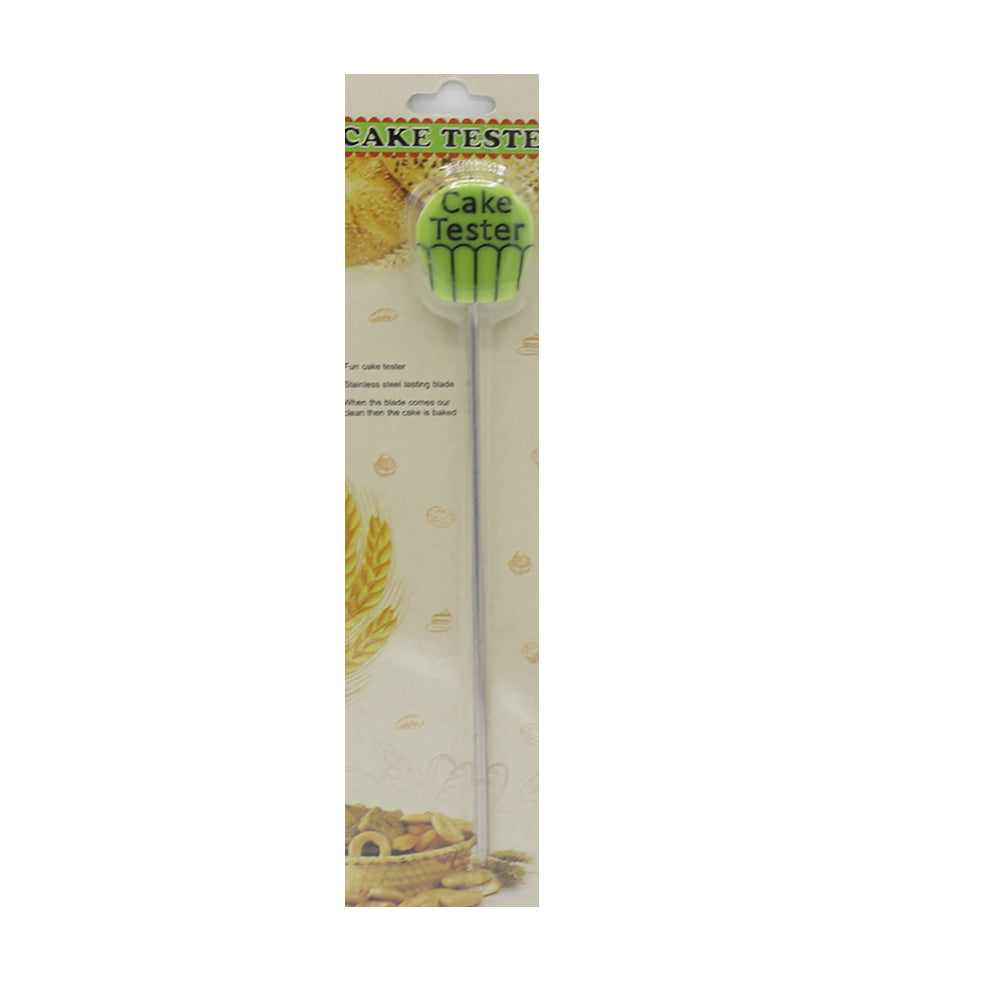 Cupcake Design Cake Tester Stainless Steel With Plastic Handle