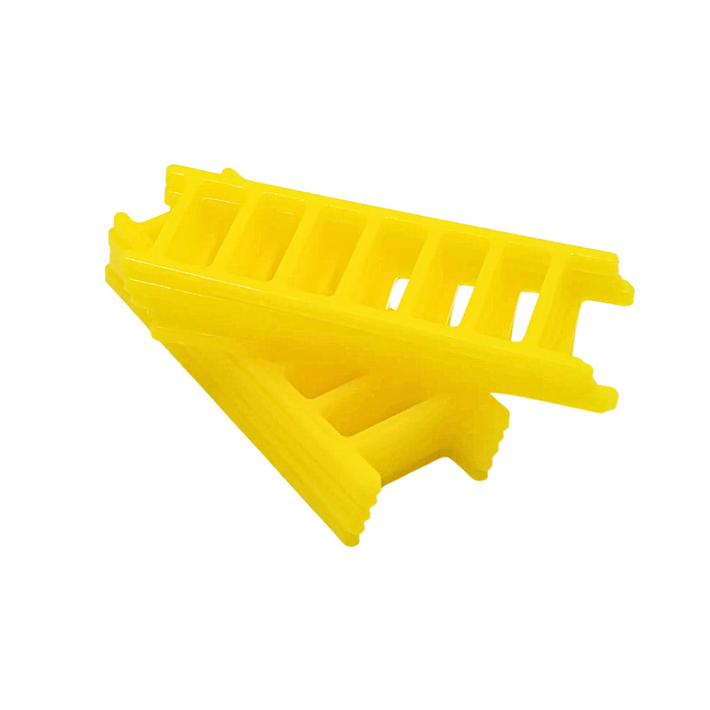 Mini Yellow Ladder Cake Plastic 10pcs Set