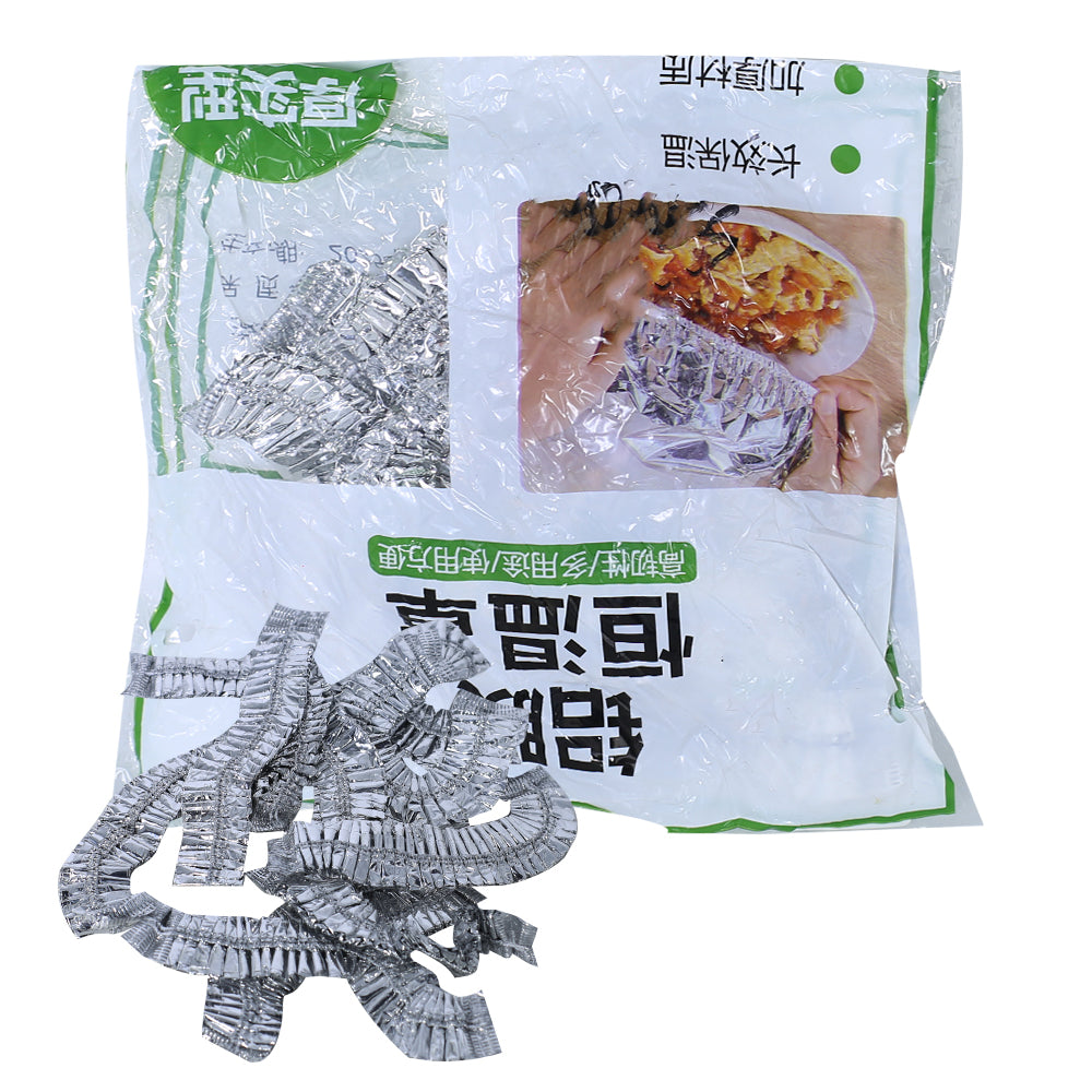 Disposable & Reusable Elastic Food Aluminum Covers 10Pcs Set