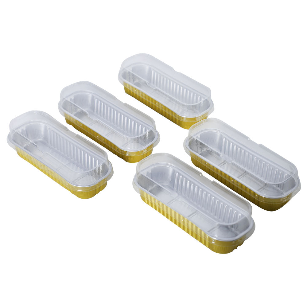 Disposable Aluminum Foil Loaf 5Pcs Set 16.5cm