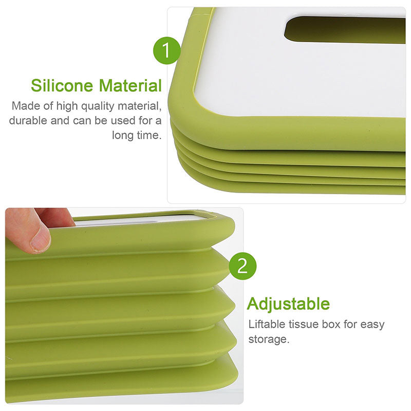 Silicone Retractable Foldable Tissue Holding Box
