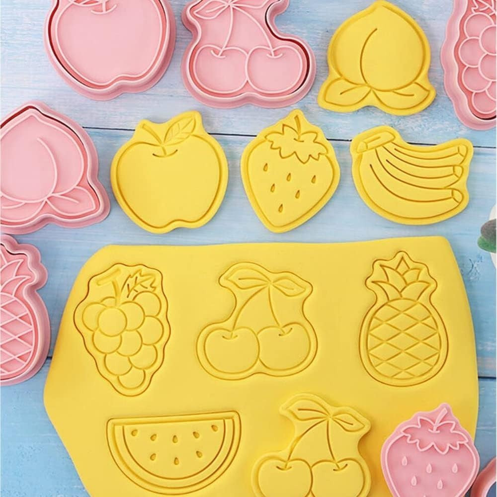 Fruits Cookie Cutters And Biscuit Mold 8Pcs Set