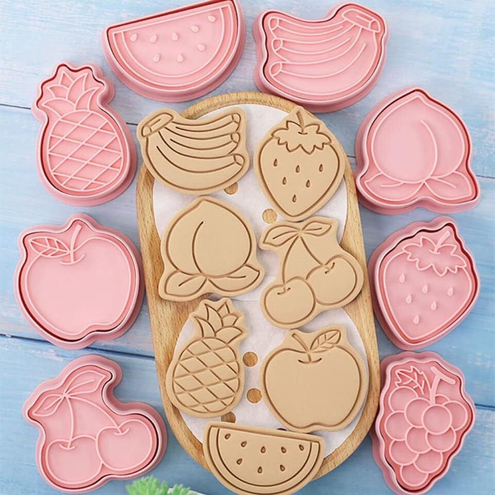Fruits Cookie Cutters And Biscuit Mold 8Pcs Set