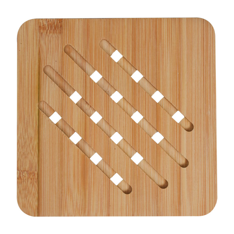 Square Bamboo Heat Resistant Table Pad For Hot Pots