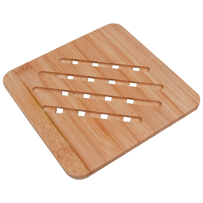 Square Bamboo Heat Resistant Table Pad For Hot Pots