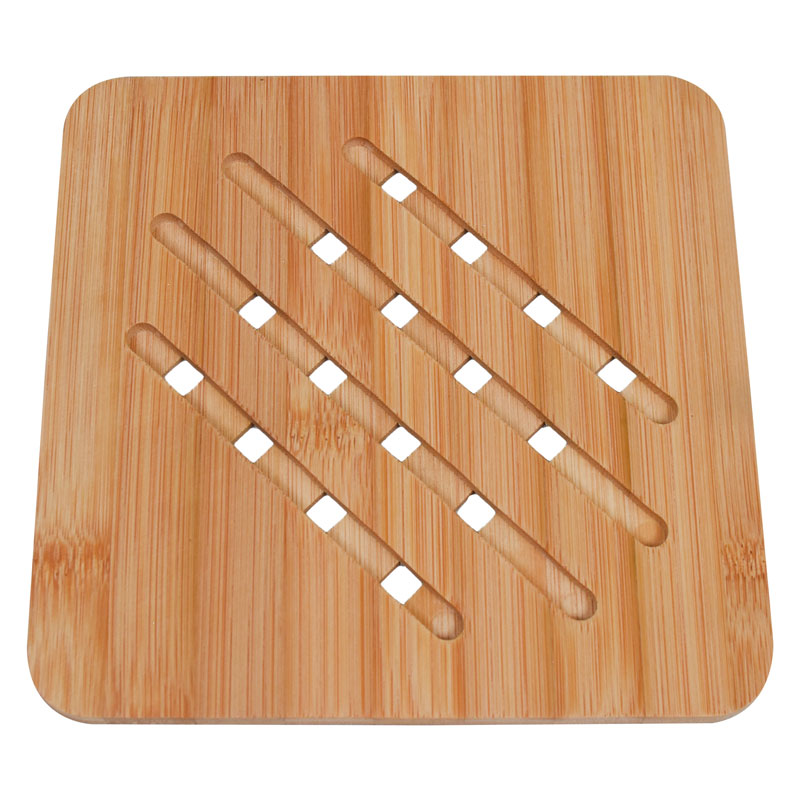 Square Bamboo Heat Resistant Table Pad For Hot Pots