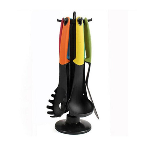 6Pcs Kitchen Tools Set With Rotating Stand