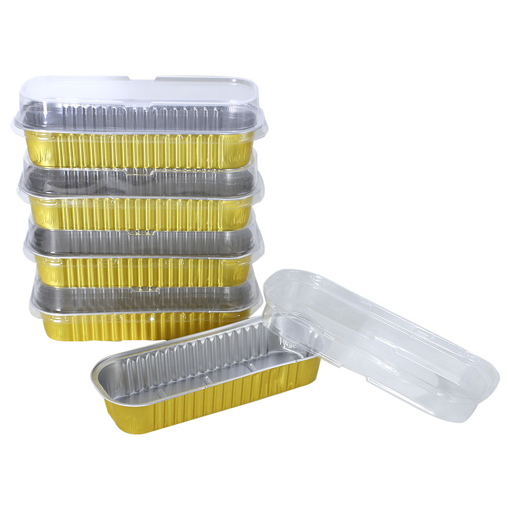 Disposable Aluminum Foil Loaf 5Pcs Set 16.5cm