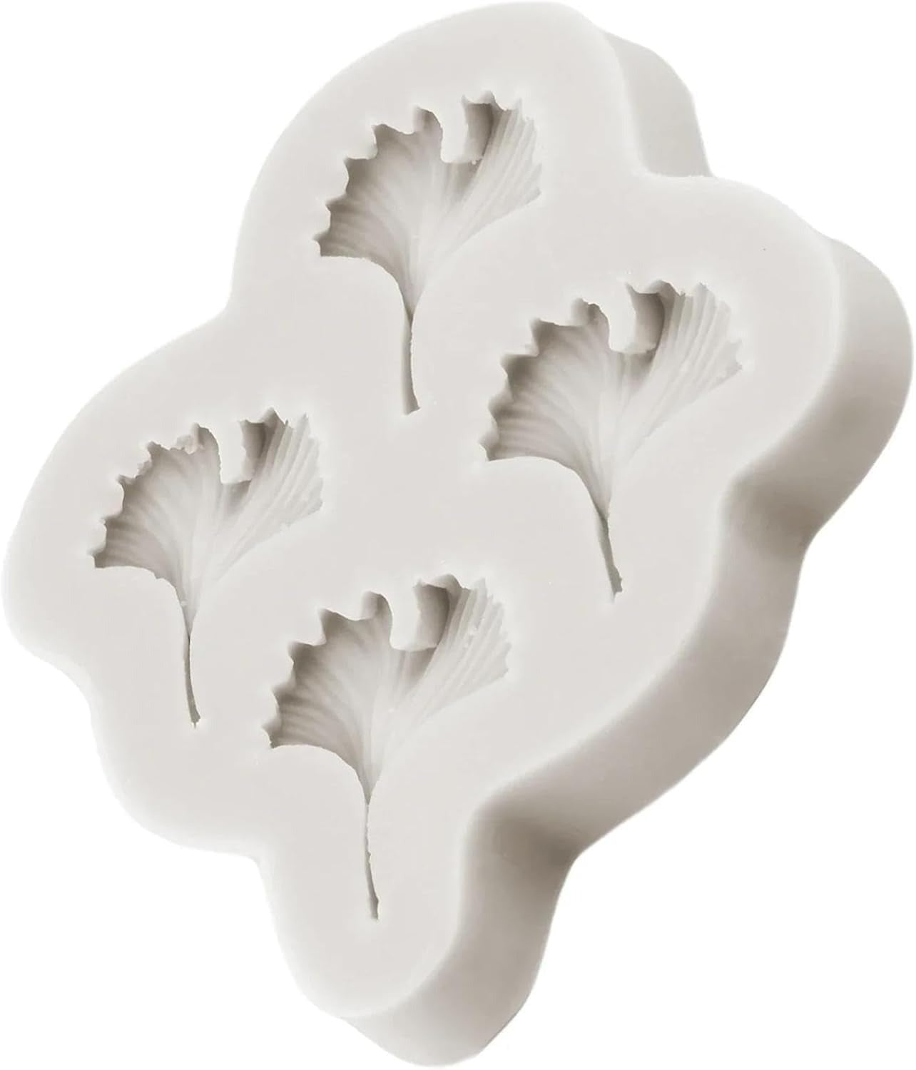 Ginkgo Leaf Fondant Mold 4 Cavity
