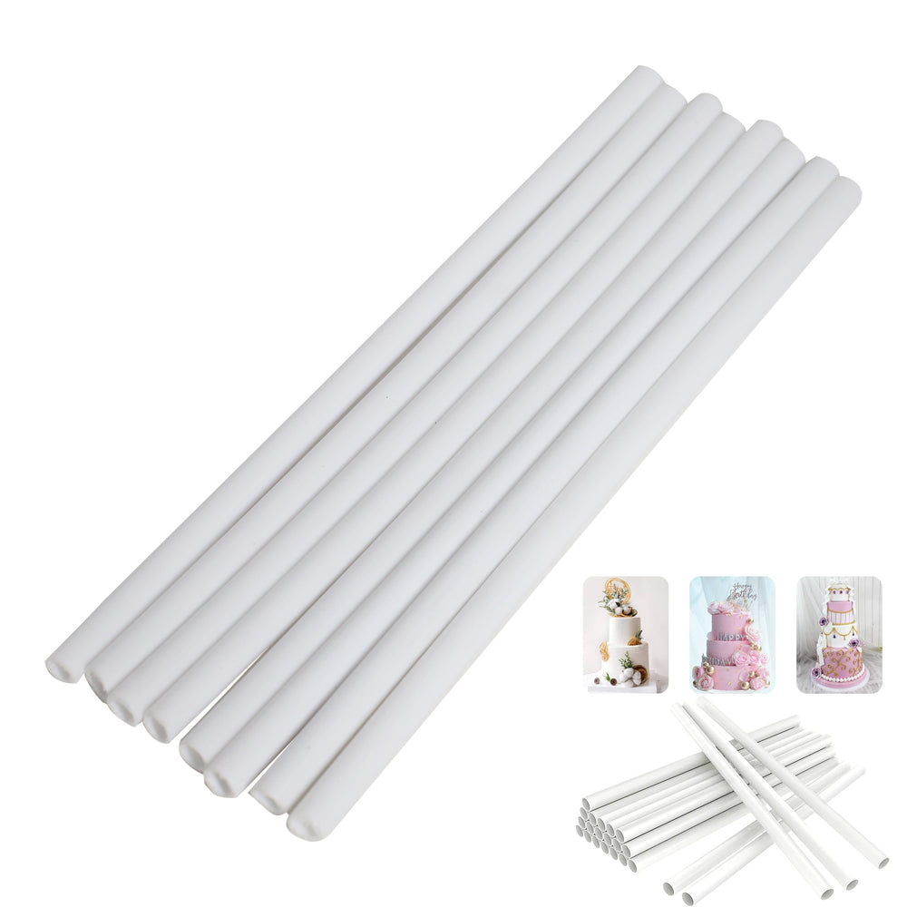 Plastic Dowel Rod 8Pcs Pack 32.5cm