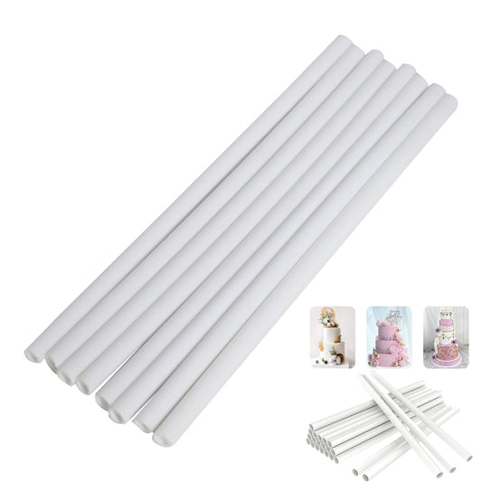 Plastic Dowel Rod 8Pcs Pack 32.5cm