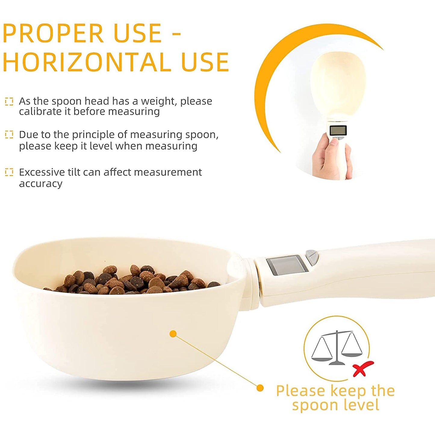 Digital Measuring Spoon White