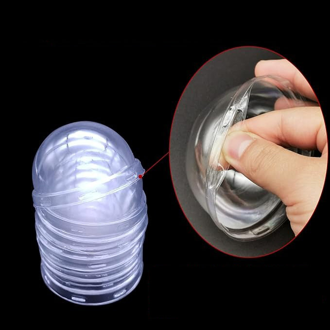 12Pcs Red Foil Cupcake liner With Plastic Cap