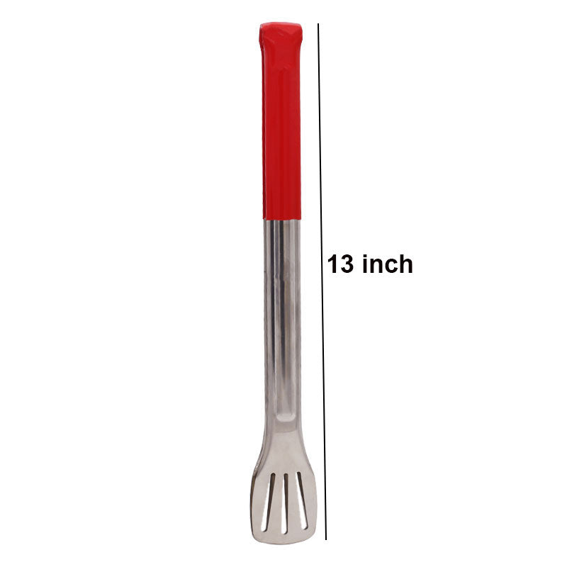 Stainless Steel Serving Tong With Plastic Handle 13 inch