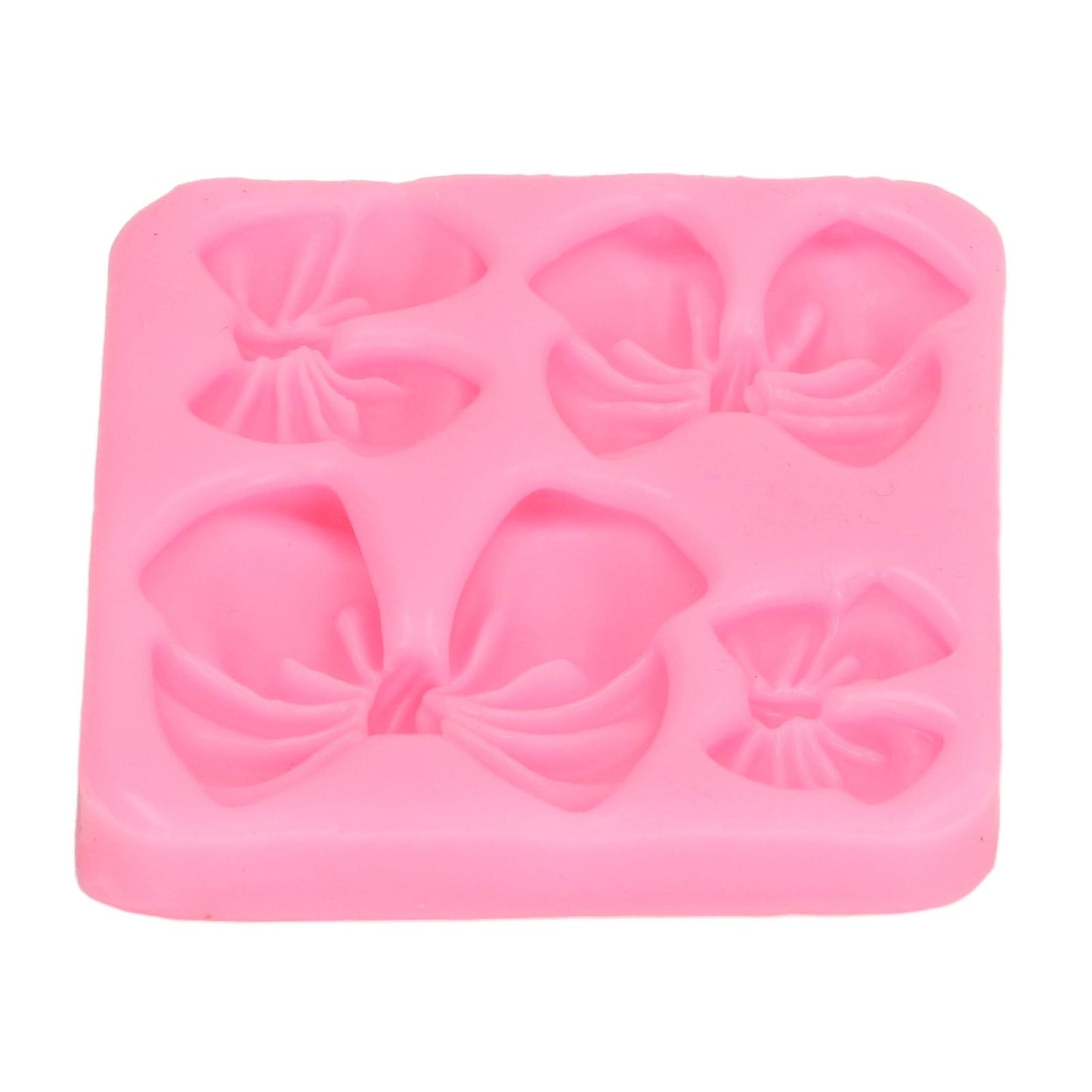 Bow Silicone Fondant Mold 4 Cavity
