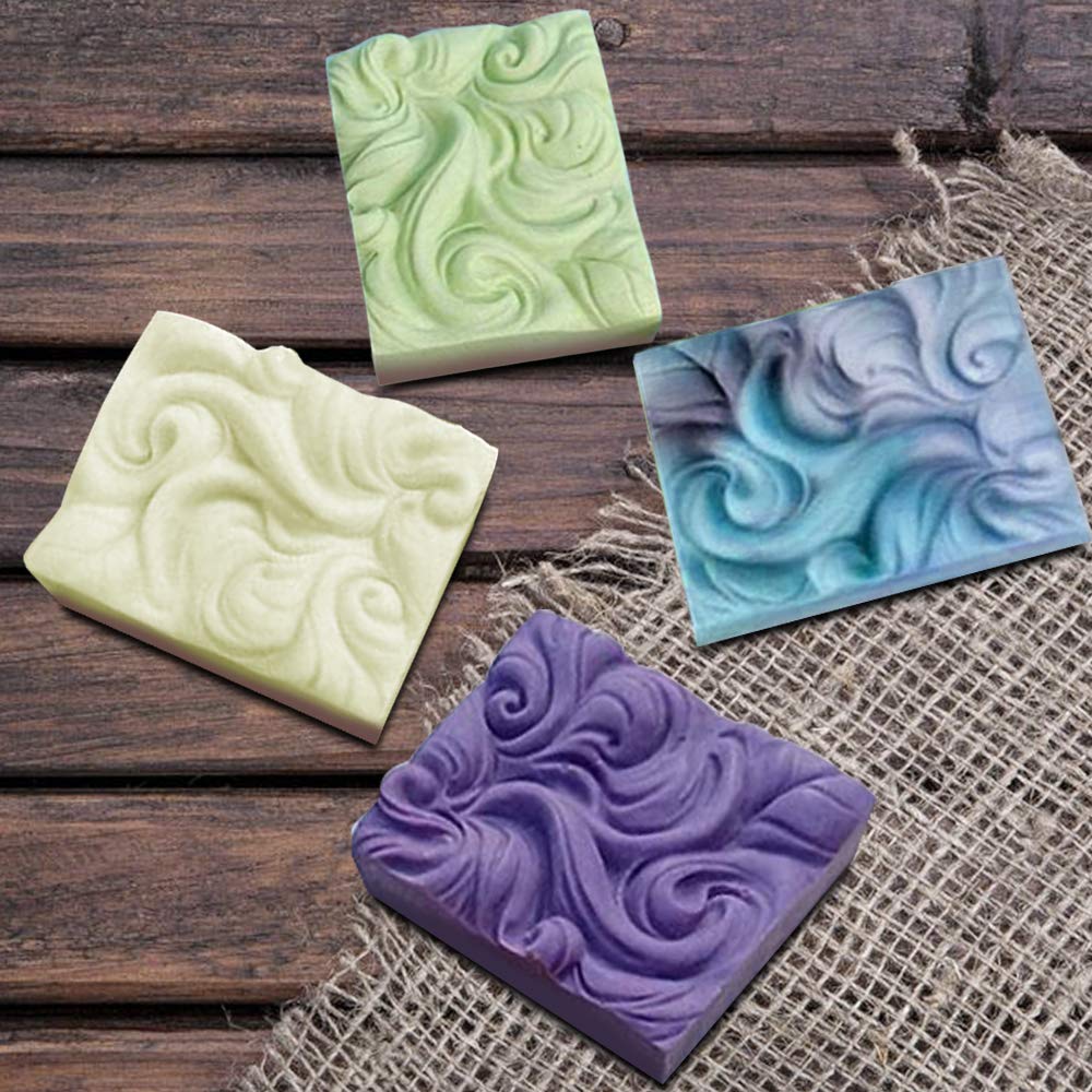 Ocean Waves Soap & Mousse Silicone Mold 4 Cavity