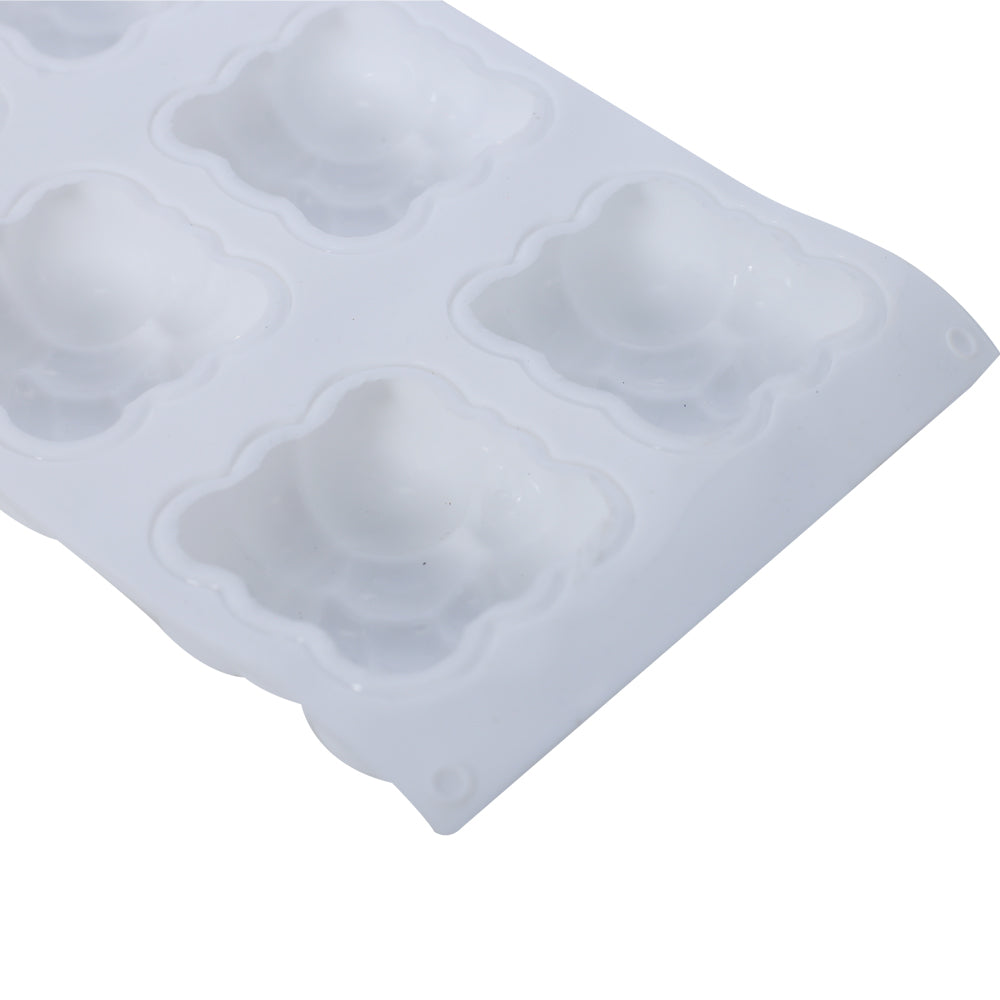 3D Cloud Or bubble Shape Silicone Baking Mold 6 Cavity