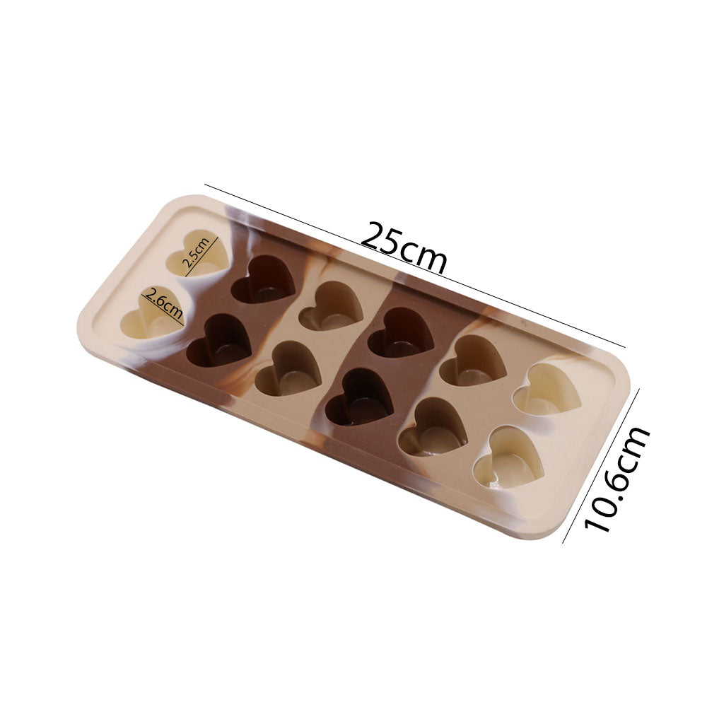 Heart Silicone Chocolate Mold 12 Cavity