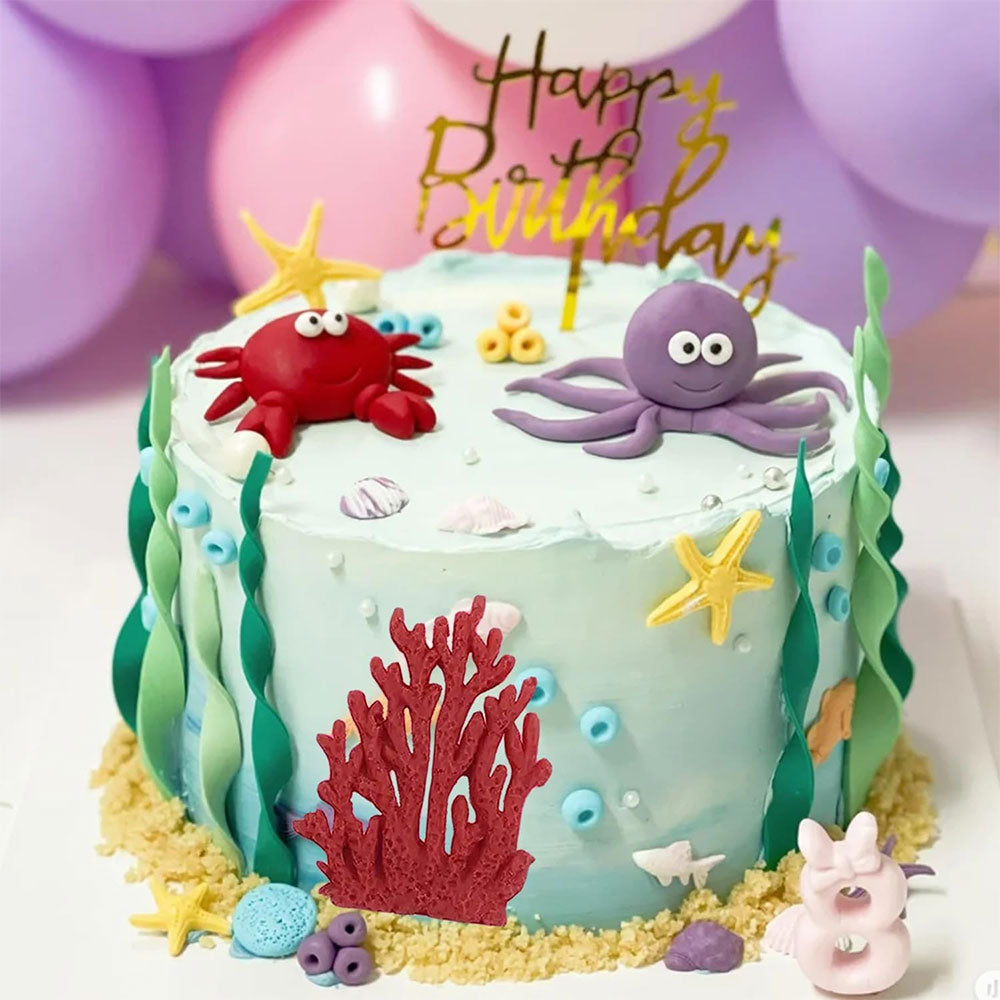 Coral Seaweed Silicone Fondant Mold 2 Cavity