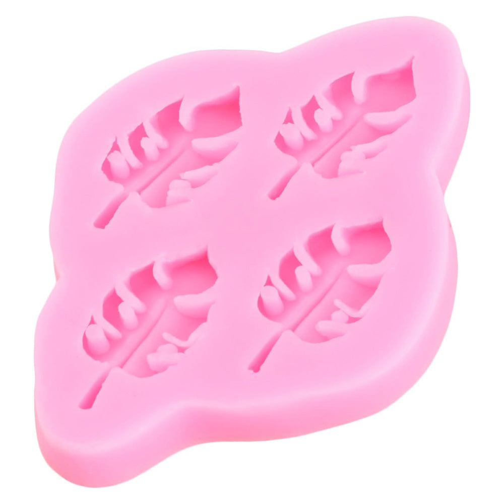 Tropical Leaf Silicone Fondant Mold 4 Cavity