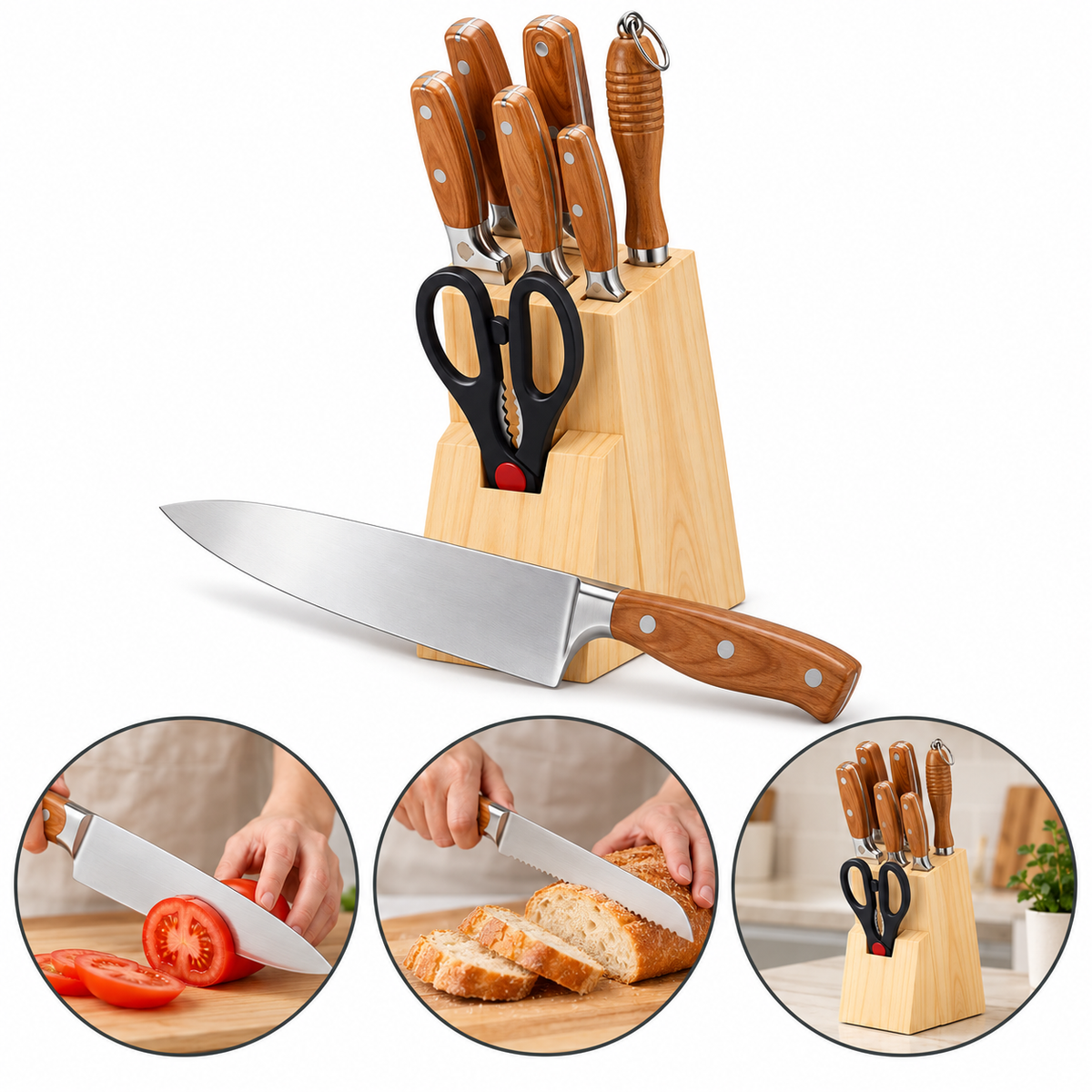 Kitchen Prince Knife 8Pcs Set (T-009)