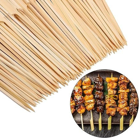 Wooden Bamboo Skewers 18cm 100Pcs Set