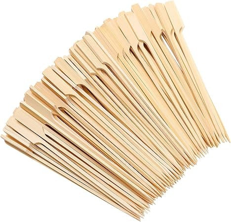 Wooden Bamboo Skewers 18cm 100Pcs Set