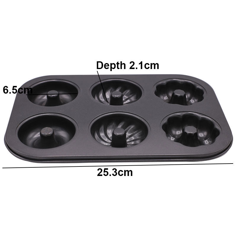 Mix Design Donut Tray Non Stick 6 Cavity