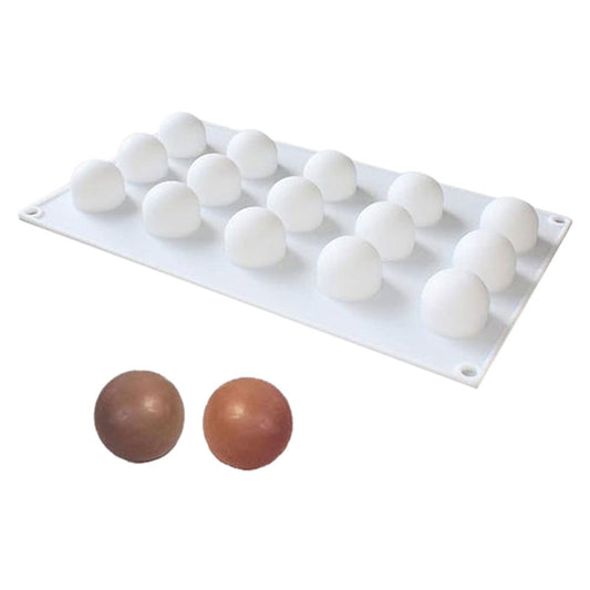 Round Silicone Chocolate Ball Mold 15 Cavity