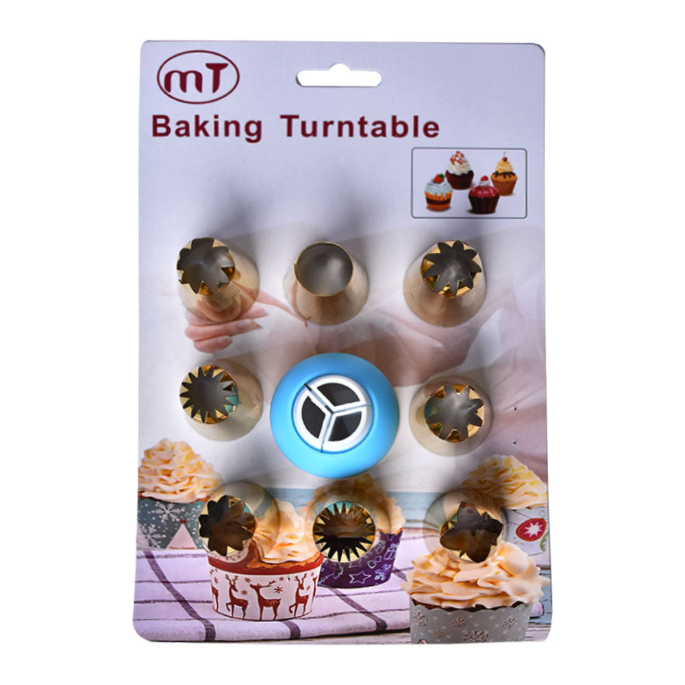 8Pcs Nozzle Set Steel With Icing Coupler