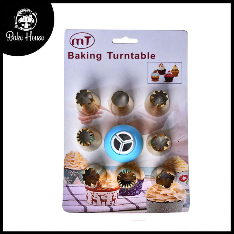 8Pcs Nozzle Set Steel With Icing Coupler