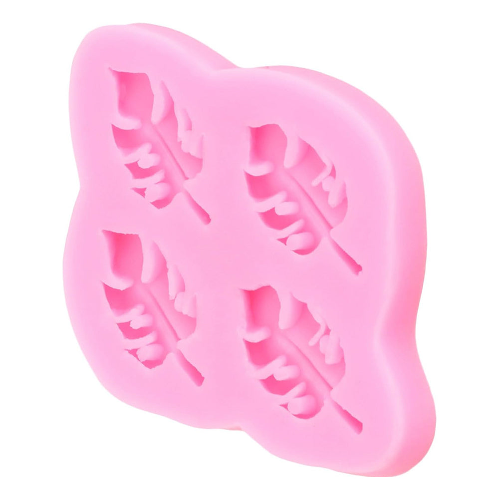 Tropical Leaf Silicone Fondant Mold 4 Cavity