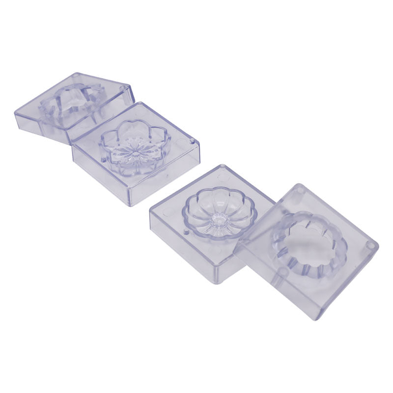 Flower Chocolate Mold Acrylic 2Pcs Set