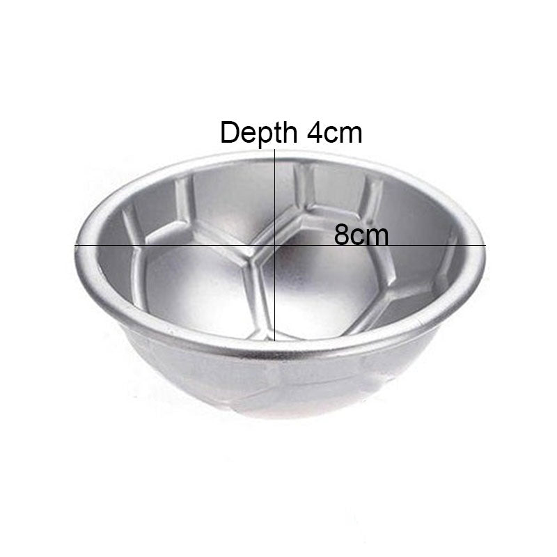 Football Soccer Aluminium Cake Mold 8cm